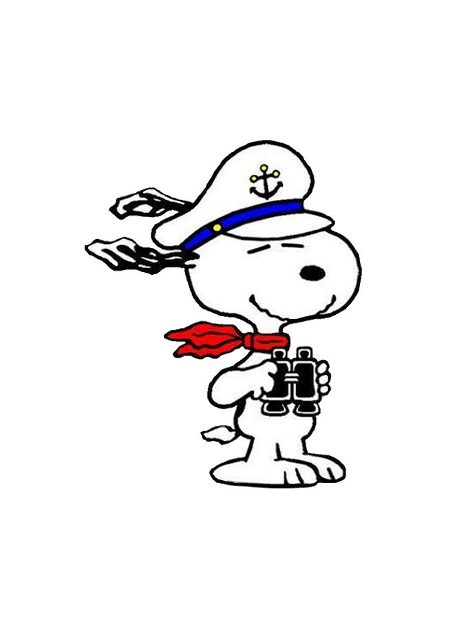 Snoopy the skipper Digital Art by Dina Resty - Fine Art America