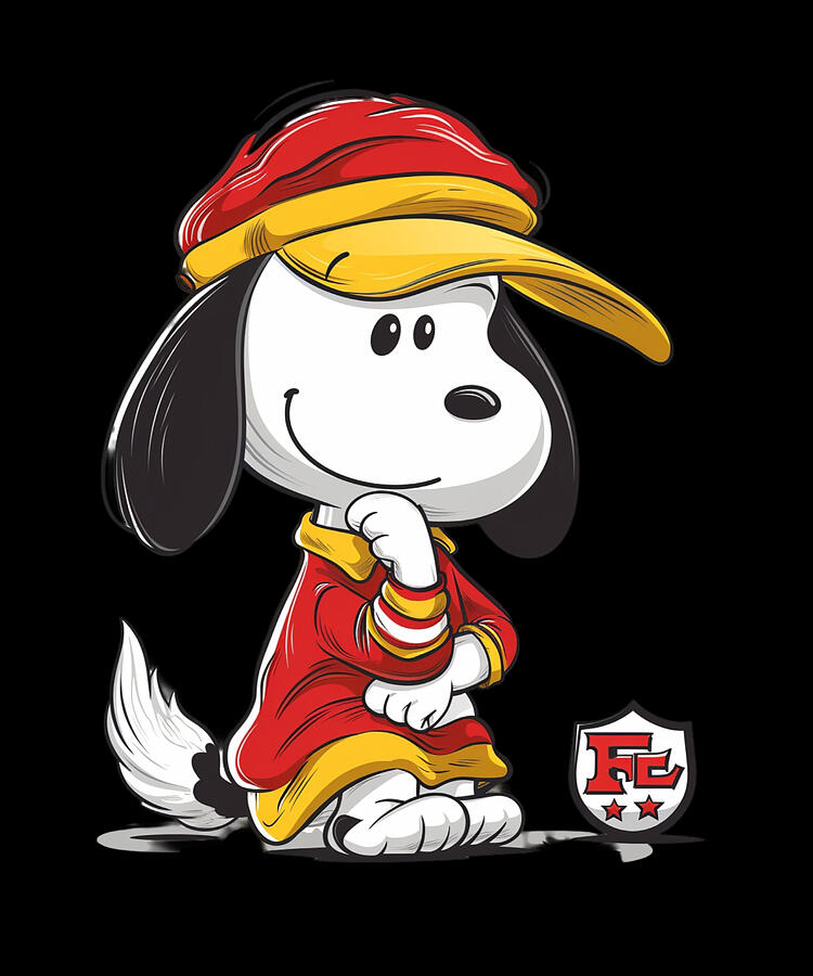 Snoopy Vs Chiefs Cohesion Digital Art by Cecils-willis - Fine Art America