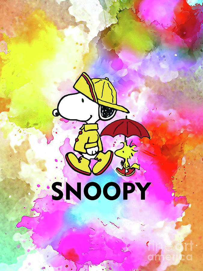 Snoopy woodstock art poster Digital Art by Darnell Looney - Pixels