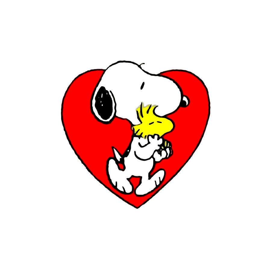 Snoopy Woodstock Love Digital Art by Betty R Harrison - Fine Art America