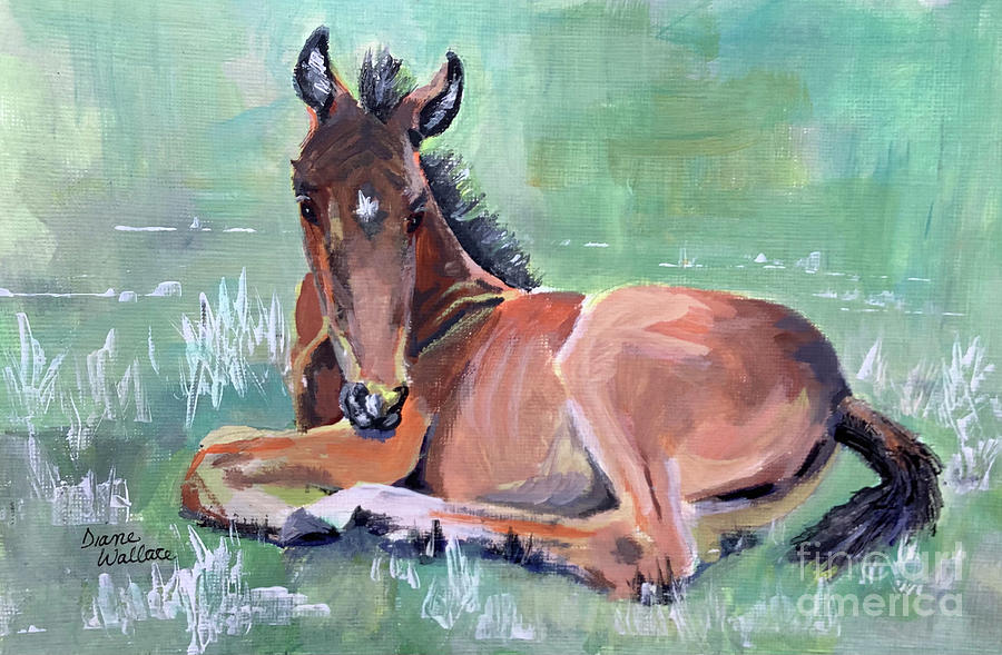 Snooze Time Painting by Diane Wallace