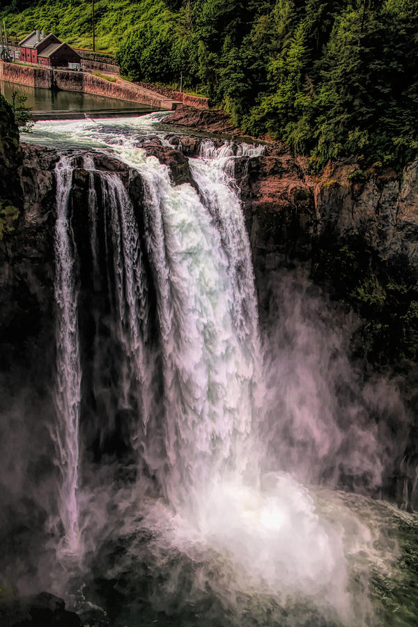 Seattle Mixed Media - Snoqualmie Falls by Dan Sproul