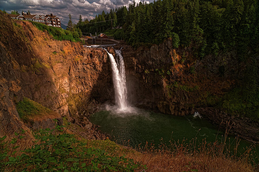 Nature Photograph - Snoqualmie Falls by Thomas Hall