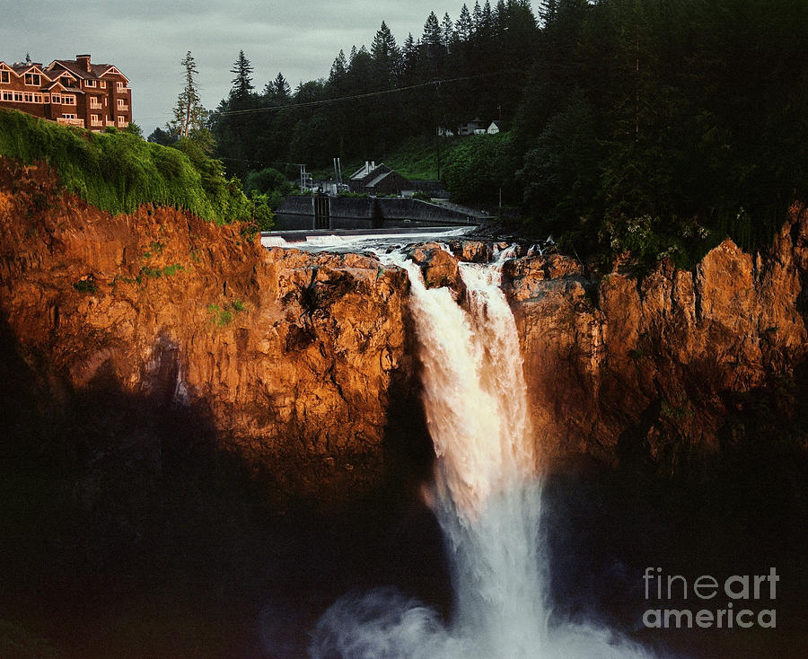 Snoqualmie Falls Twin Peaks Waterfall Photograph By Michael Darling