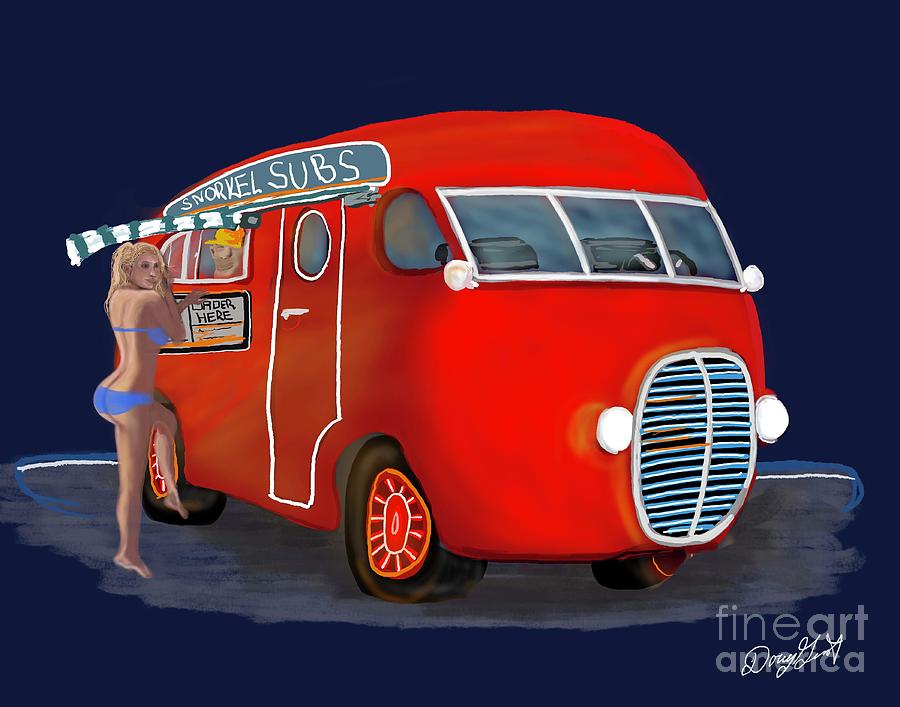 Snorkel Sub Bus Digital Art by Doug Gist