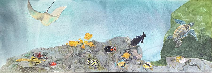Snorkel Time Painting by Jane Hayes