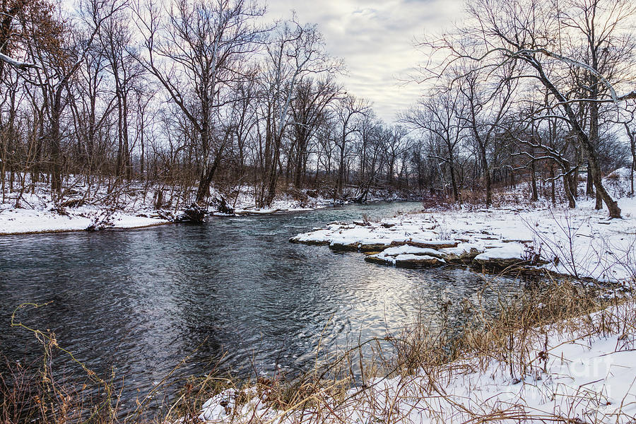 Snow Along James River Photograph by Jennifer White