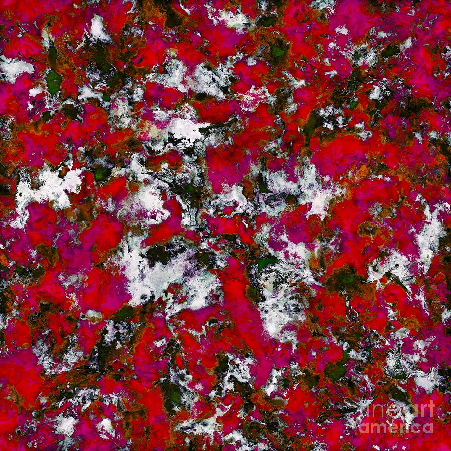Snow and red Digital Art by Keith Mills