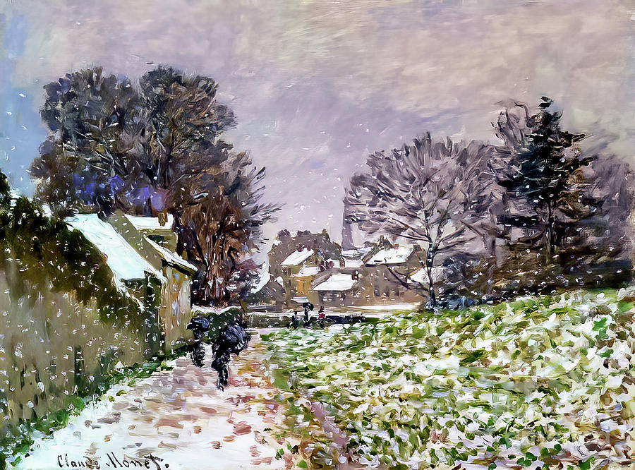 Snow at Argenteuil by Claude Monet 1874 Painting by Claude Monet