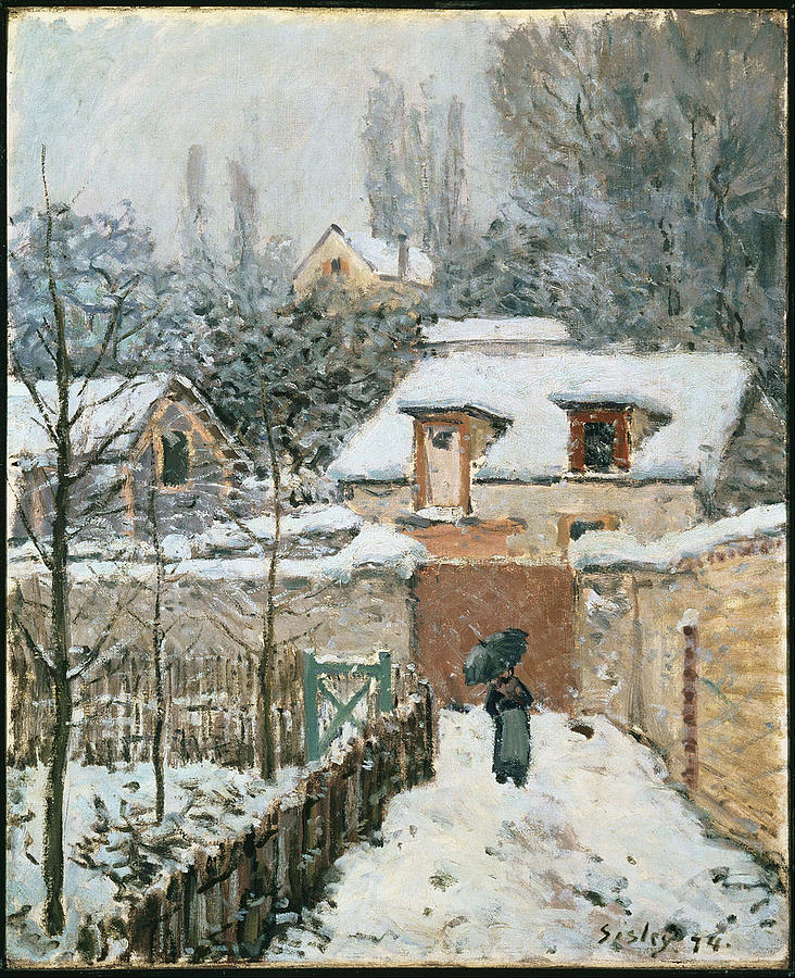 Snow at Louveciennes Photograph by Alfred Sisley 1839 1899