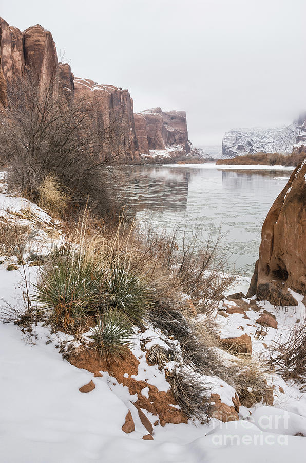 Winter Photograph - Snow at the Portal by John Arnaldi