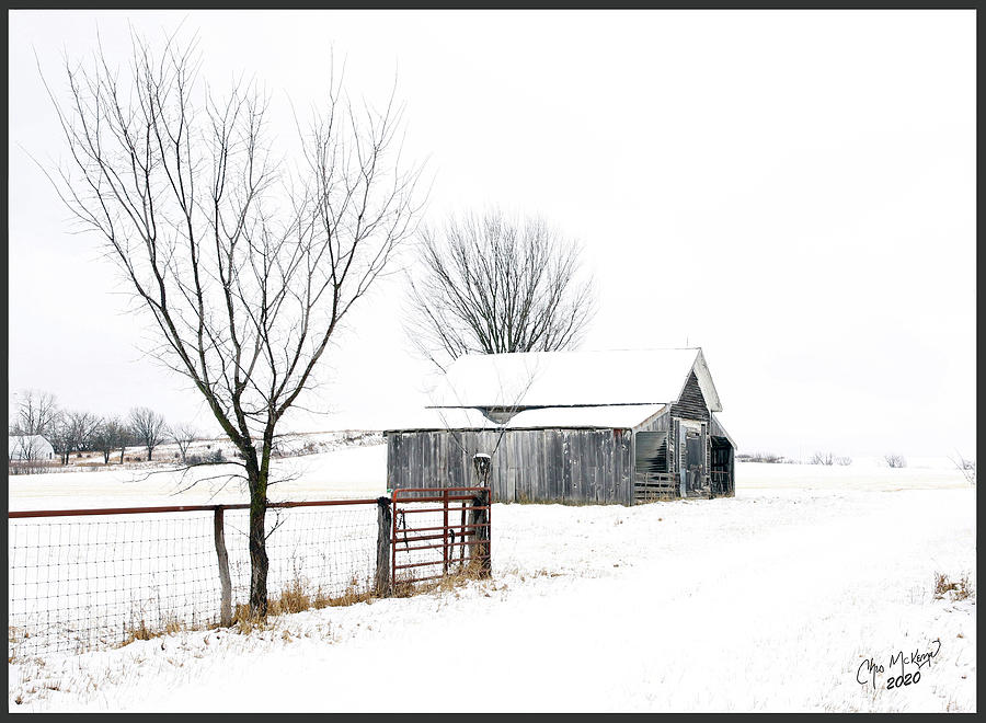 Snow Barn Photograph by Christopher McKenzie