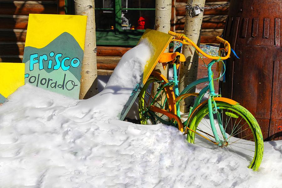 Snow Bike In Frisco Colorado  Photograph by Fiona Kennard