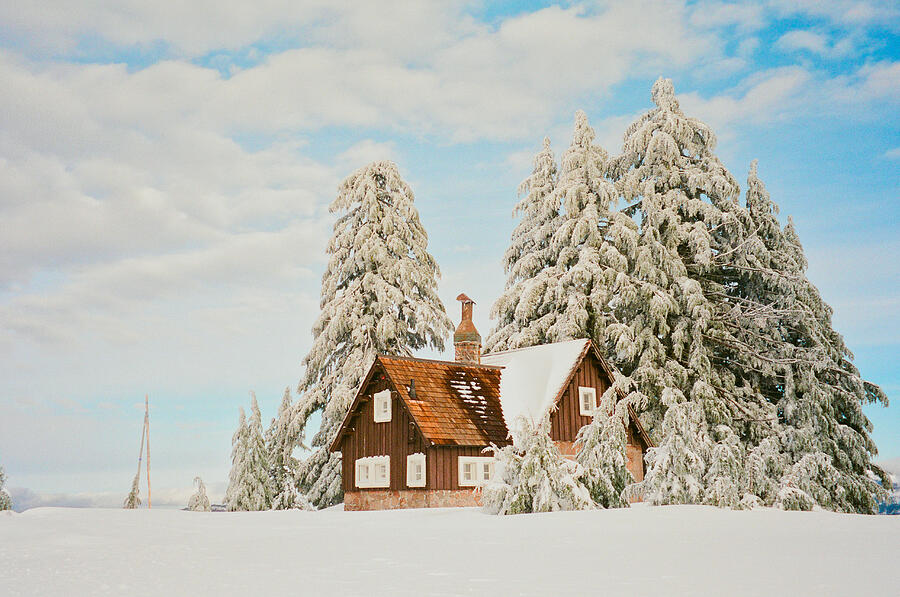 Landscape Photograph - Snow Cabin by Alex Hinson Landscape Photograph - Snow Cabin by Alex Hinson