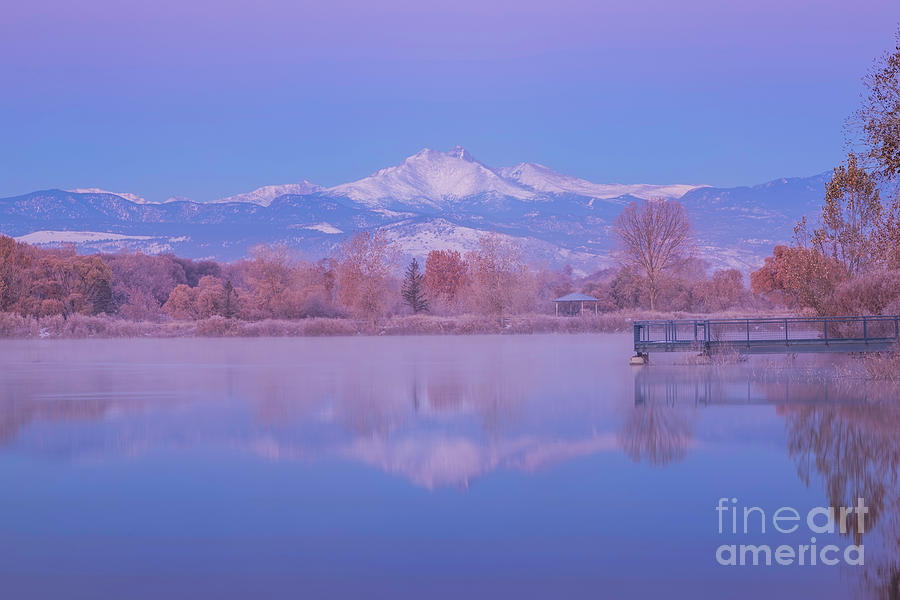 Snow Capped Longs Peak Reflection by Ronda Kimbrow Snow Capped Longs Peak Reflection by Ronda Kimbrow