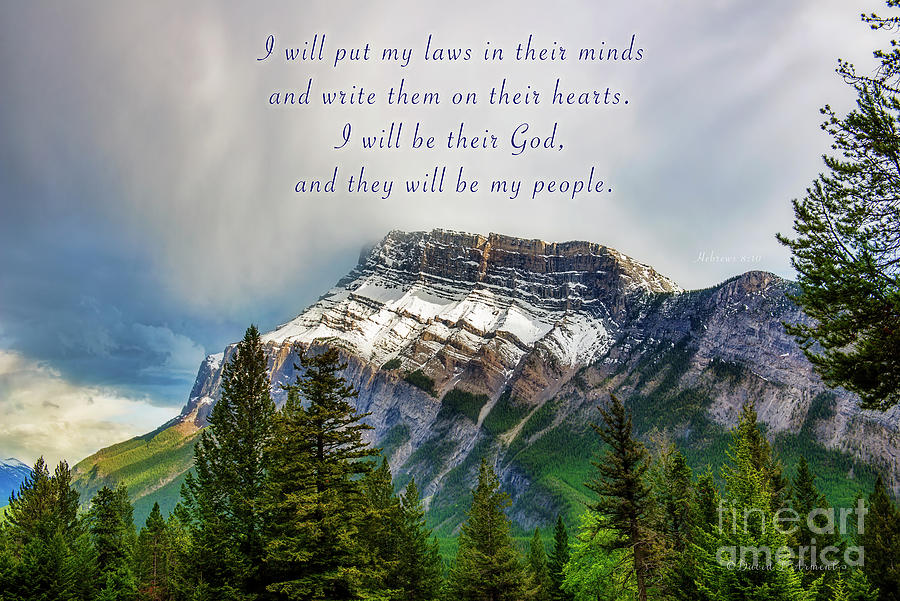 Snow Capped Mountain And Bible Verse David Arment 