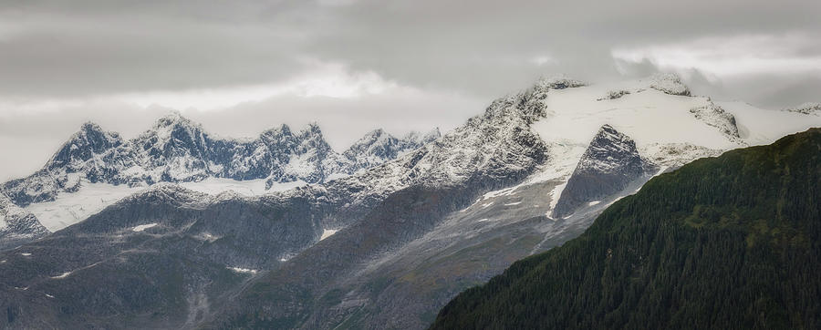 Snow Capped Mountains of Alaska Photograph by Robert J Wagner