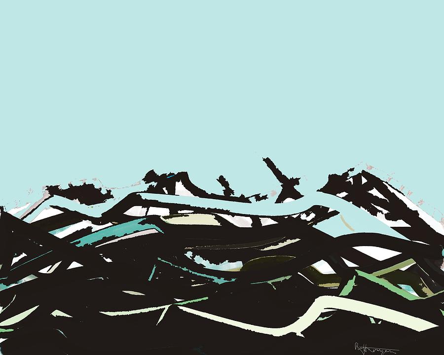 Snow Capped Mountains Digital Art by Ruth Harrigan Snow Capped Mountains Digital Art by Ruth Harrigan