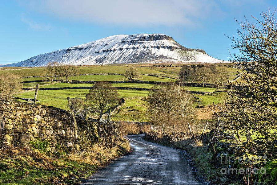 Snow Capped Pen-y-ghent Photograph by Tom Holmes Photography