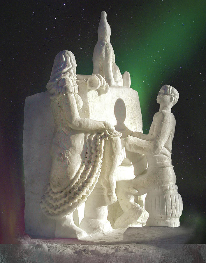 Snow Carving Photograph by Richard Smith