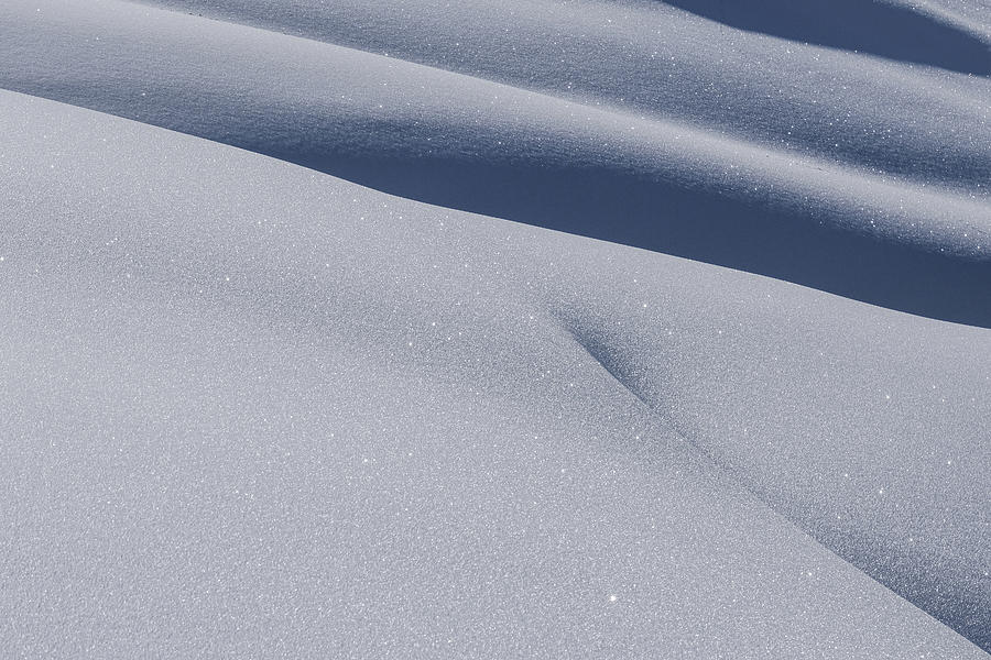 Snow Close Up Photograph by Alberto Zanoni