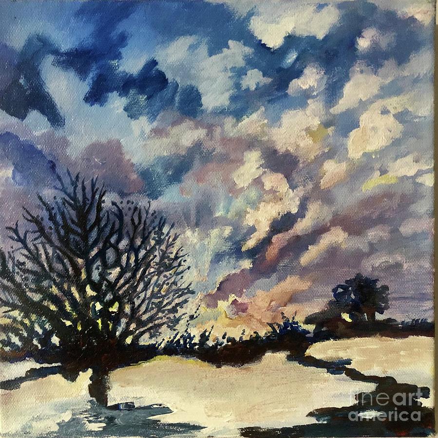 Snow Clouds Painting