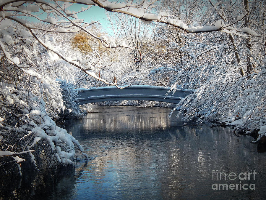 Snow Covered Bridge Photograph by Phil Perkins