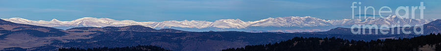 Snow covered Collegiate Peaks Colorado Photograph by Steven Krull