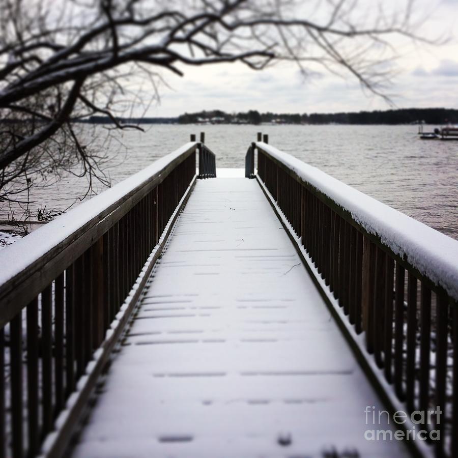 Snow Covered Dock Photograph
