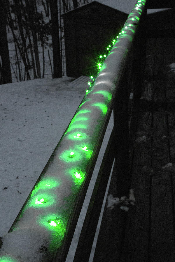 Snow-covered Lights Photograph by Lora J Wilson