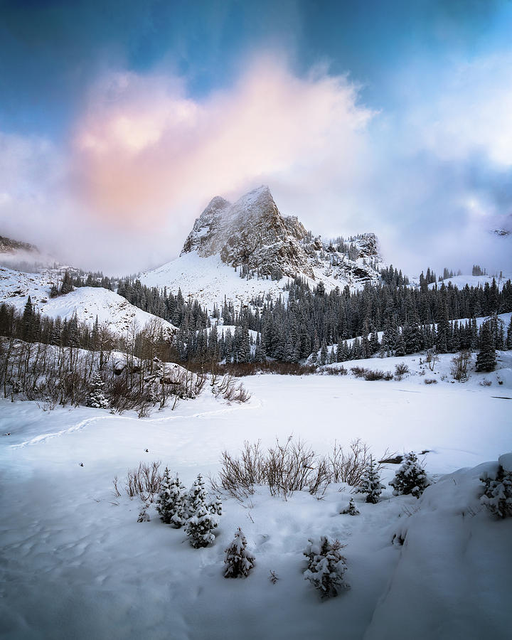 Snow Covered Sundial Peak Photograph