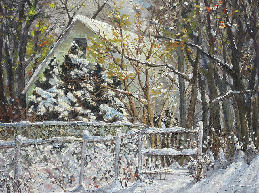 Snow Day Painting by Douglas Jerving