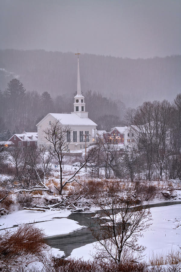 Winter Photograph - Snow Day in New England by Rick Berk