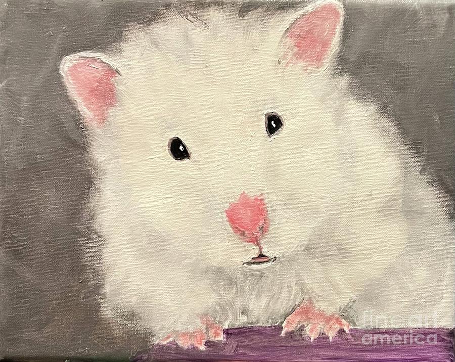 Hamster Painting - Snow by Diane Donati