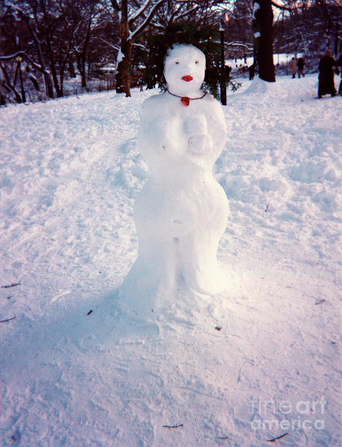 Snow Diva in Central Park Photograph by Patricia Youngquist