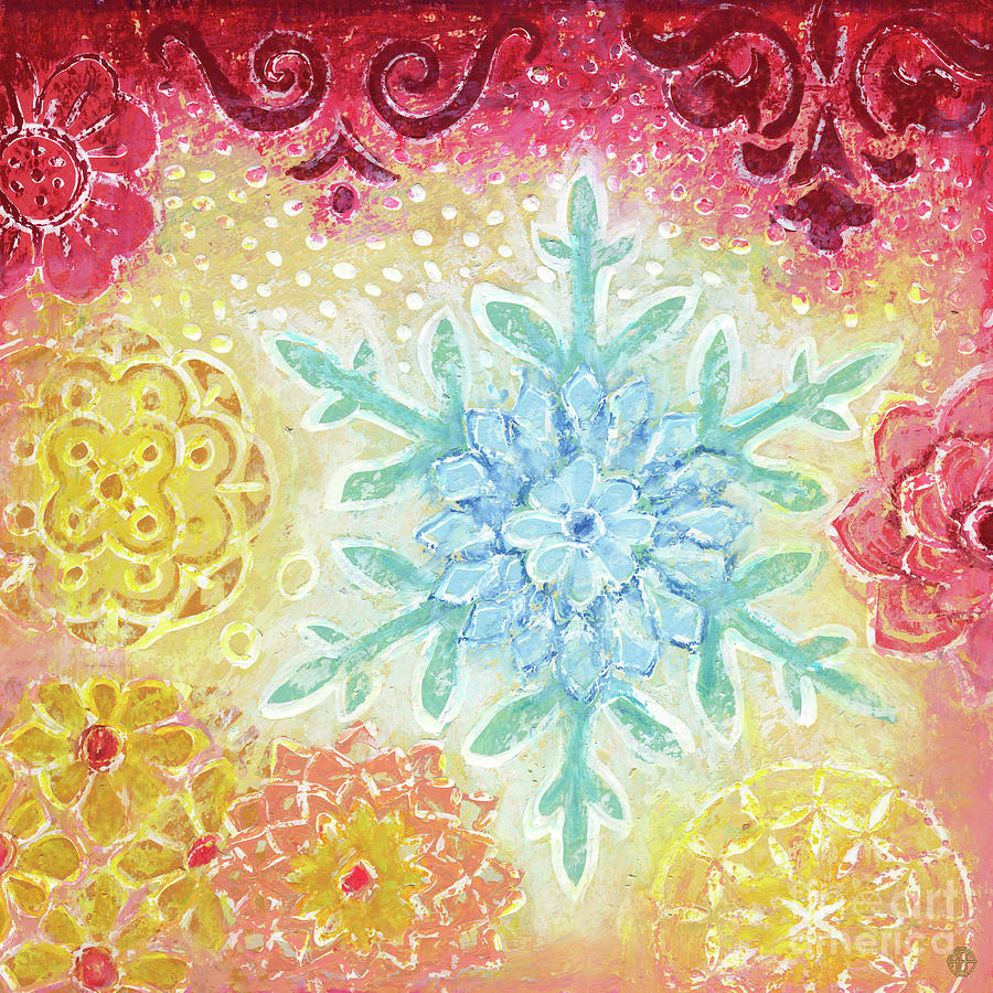 Snow Flower Painting by Amy E Fraser