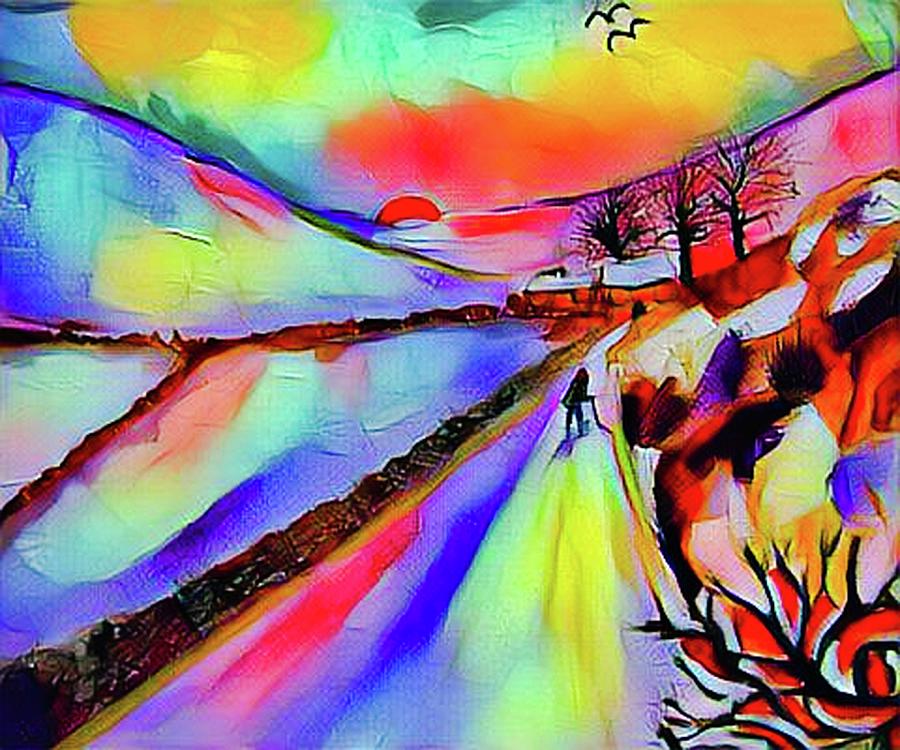 Snow Hill Mixed Media by Rusty Gladdish