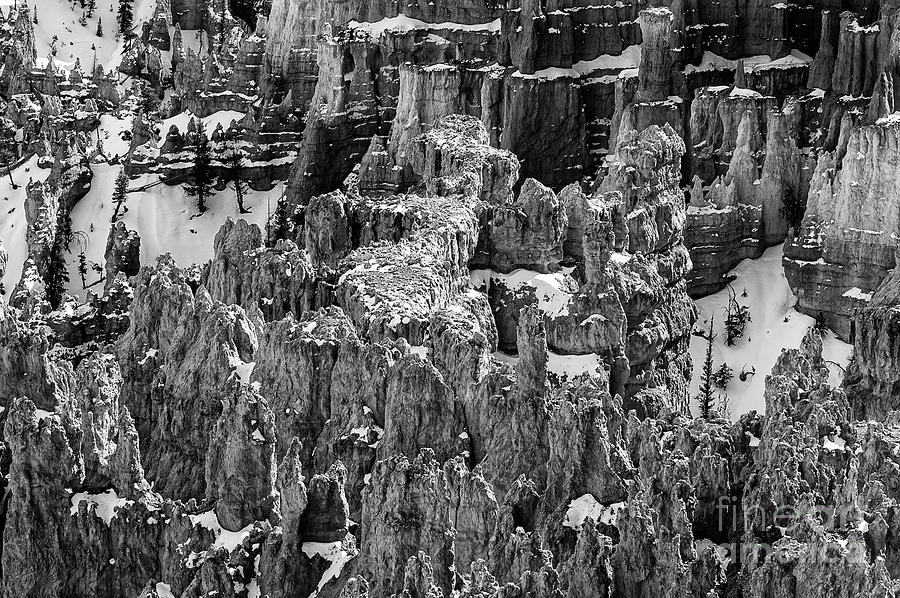 Snow in Bryce Canyon One 2 Photograph by Bob Phillips