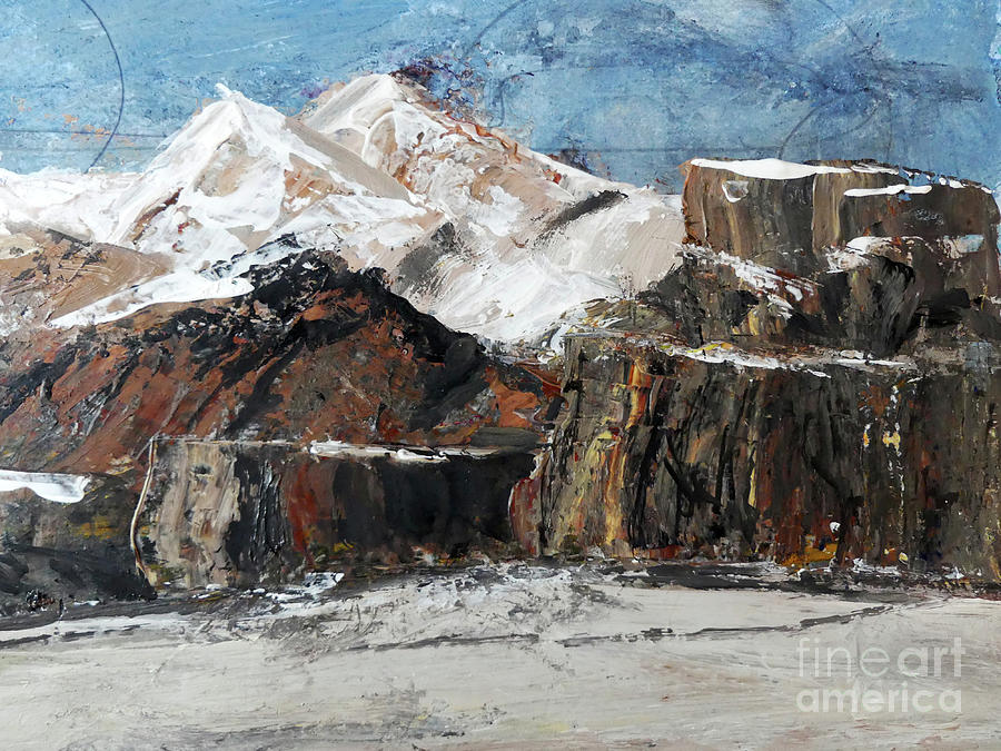Snow in Red Rock Country Painting by Sharon Williams Eng