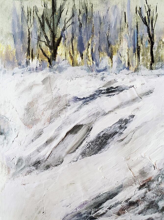 Snow in the Mountains Mixed Media by Sharon Williams Eng