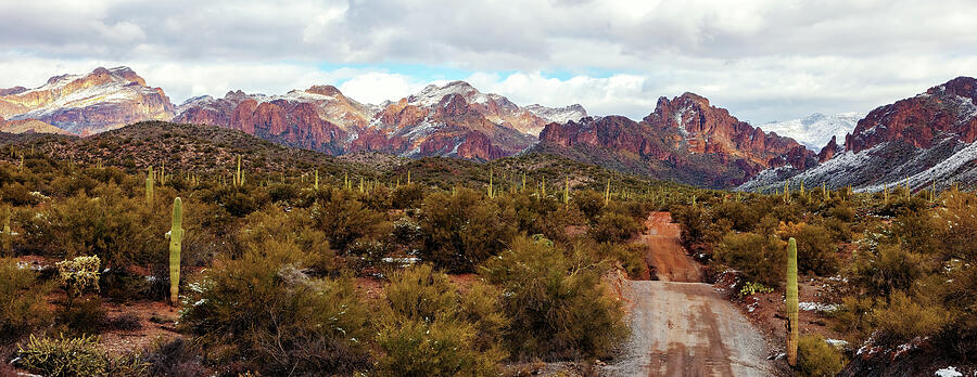 Snow in the Superstitions Photograph by Rick Furmanek