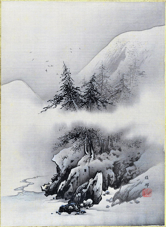 Snow Landscape - Digital Remastered Edition Painting by Hashimoto Gaho