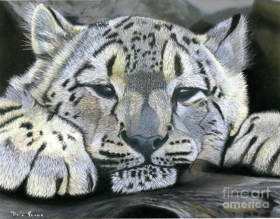 Snow Leopard Cubs Pastel - Snow Leopard Cub Pastel Painting by Dave Nevue Snow Leopard Cubs Pastel - Snow Leopard Cub Pastel Painting by Dave Nevue