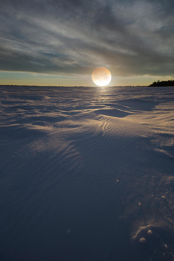 Snow Moon Photograph by Aaron J Groen