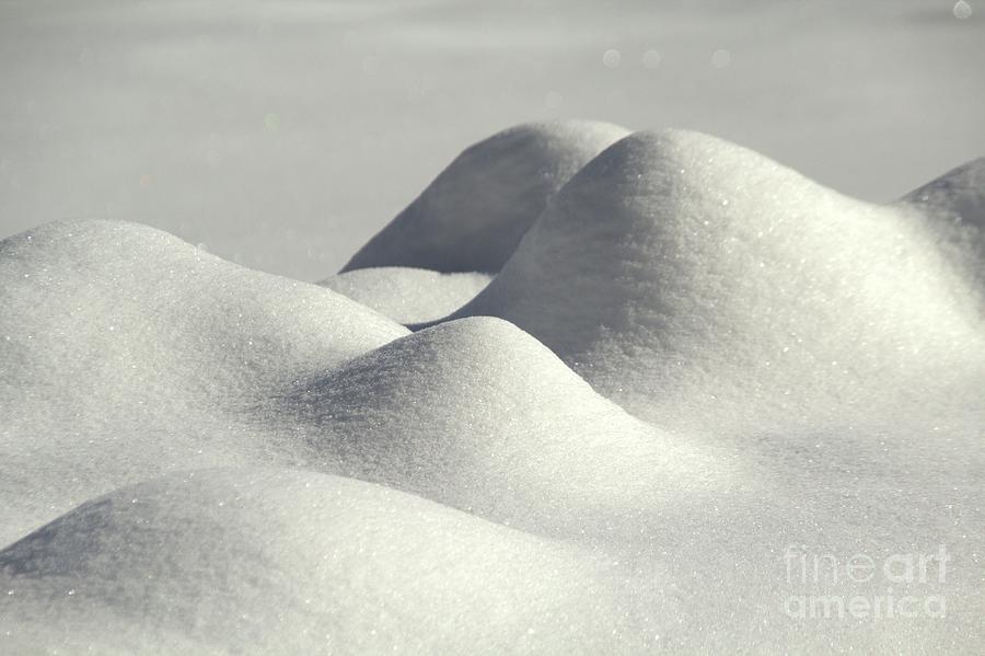 Snow Photograph - Snow Mounds by Roland Stanke Snow Photograph - Snow Mounds by Roland Stanke
