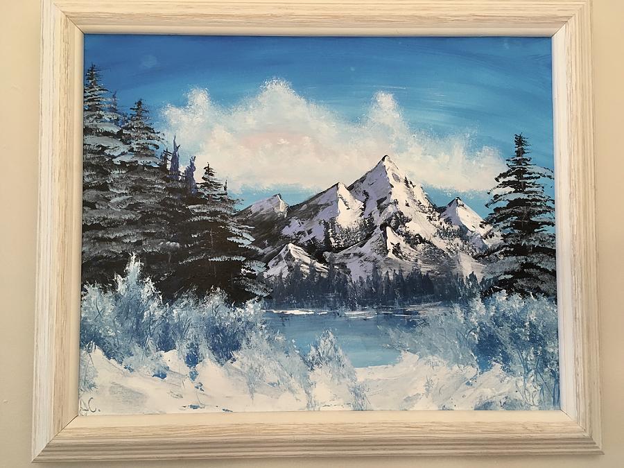 Snow Mountains Painting by Jennifer Crozier | Fine Art America