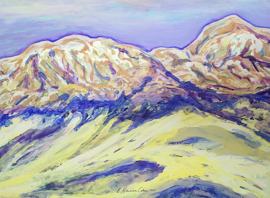 Snow on Mount Hermon Painting by Esther Newman-Cohen