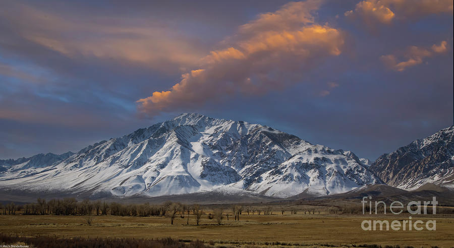 Mountain Photograph - Snow On The Eastern Sierra by Mitch Shindelbower