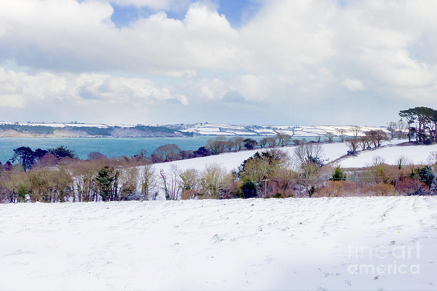 Snow on the Fal Photograph by Terri Waters