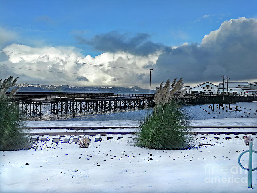 Snow On The Riverwalk 2022 Photograph By Michael Ziegler Fine Art